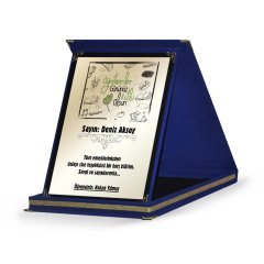 Kişiye Özel Lacivert Plaket (Öğretmenler Günü Temalı-30)