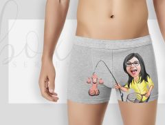 BK Gift Kişiye Özel 3 Adet Karikatürlü Eğlenceli Erkek Boxer Seti, Yıl Dönümü/ Doğum Günü / Sevgililer Günü Hediyeleri, Ona Özel Hediye, Esprili Hediye-12