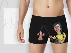 BK Gift Kişiye Özel 3 Adet Karikatürlü Eğlenceli Erkek Boxer Seti, Yıl Dönümü/ Doğum Günü / Sevgililer Günü Hediyeleri, Ona Özel Hediye, Esprili Hediye-12