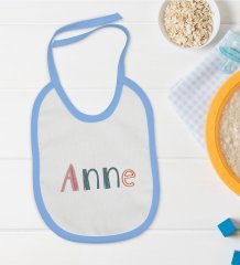 BK Kids Anne Tasarımlı Mavi Bebek Mama Önlüğü