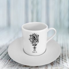 Kişiye Özel B Harfli Türk Kahvesi Fincanı (Model 1)