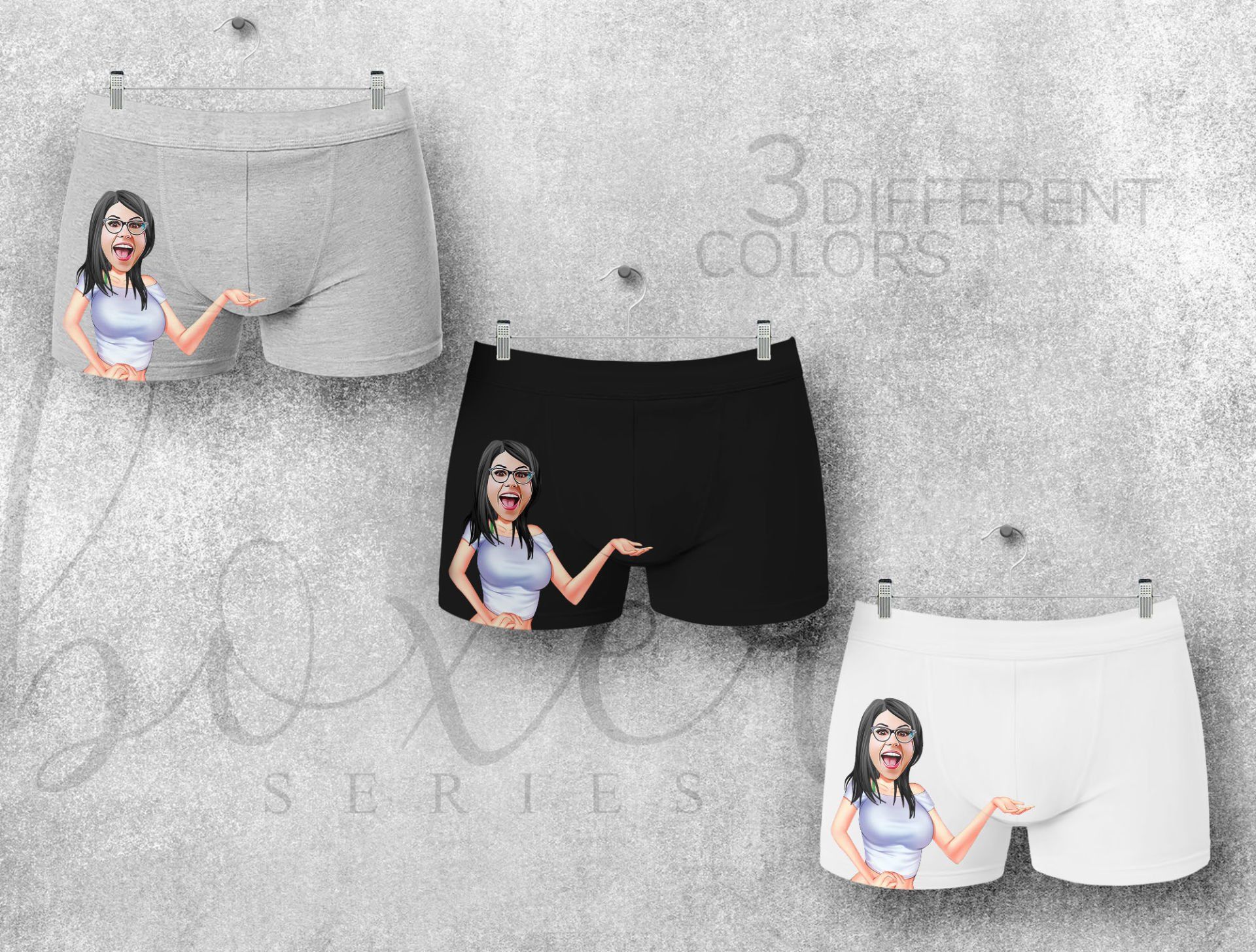 BK Gift Kişiye Özel 3 Adet Karikatürlü Eğlenceli Erkek Boxer Seti, Yıl Dönümü/ Doğum Günü / Sevgililer Günü Hediyeleri, Ona Özel Hediye, Esprili Hediye-10