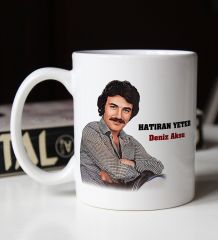 BK Gift Kişiye Özel Ferdi Tayfur Hatıran Yeter Tasarımlı Beyaz Kupa Bardak-1, Arkadaşa Hediye