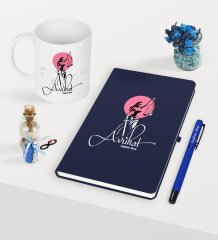 Kişiye Özel Avukat Temalı Lacivert Defter Kalem Kupa Seti - 10
