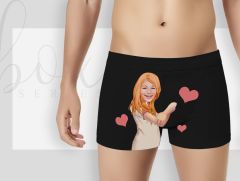 BK Gift Kişiye Özel 3 Adet Karikatürlü Eğlenceli Erkek Boxer Seti, Yıl Dönümü/ Doğum Günü / Sevgililer Günü Hediyeleri, Ona Özel Hediye, Esprili Hediye-9