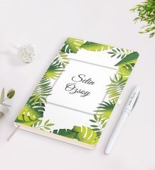Kişiye Özel İsimli Çerçeveli Defter Kalem Seti-4
