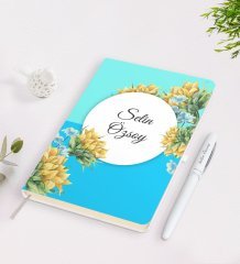Kişiye Özel İsimli Çerçeveli Defter Kalem Seti-3