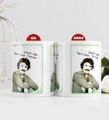BK Gift Ferdi Tayfur Hatıran Yeter Tasarımlı Beyaz Kupa Bardak-3, Arkadaşa Hediye