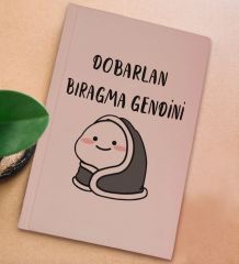 BK Gift Sert Kapaklı Pudra Pembesi Lastikli Defter , Arkadaşa Hediye, Yeni İş Hediyesi, Doğum Günü Hediyesi-9