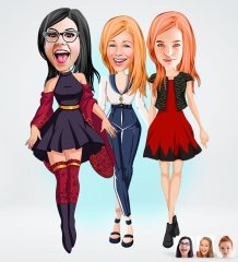 Kişiye Özel Bekarlığa Veda Tasarımlı Dijital Karikatür-2