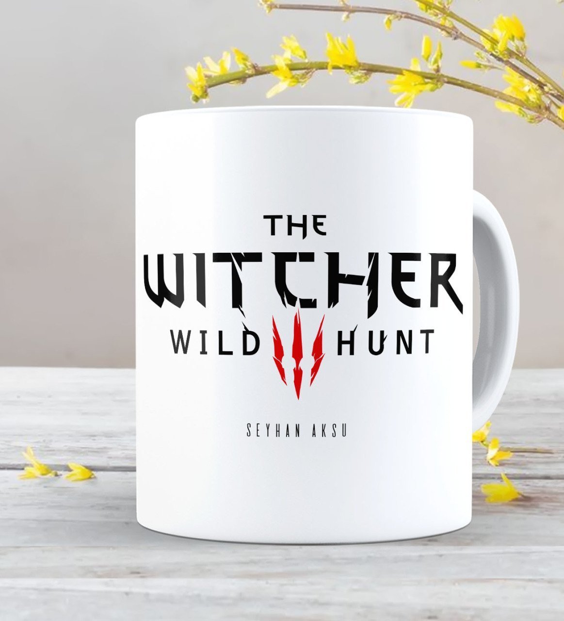 Kişiye Özel The Witcher Beyaz Kupa Bardak-5