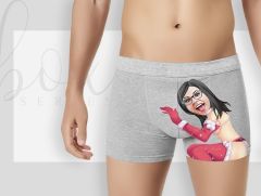 BK Gift Kişiye Özel 3 Adet Karikatürlü Eğlenceli Erkek Boxer Seti, Yıl Dönümü/ Doğum Günü / Sevgililer Günü Hediyeleri, Ona Özel Hediye, Esprili Hediye-6