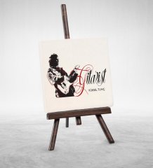 Kişiye Özel Mesleki Gitarist Şovaleli Doğal Taş - 1