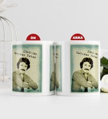 BK Gift Ferdi Tayfur Hatıran Yeter Tasarımlı Beyaz Kupa Bardak-1, Arkadaşa Hediye