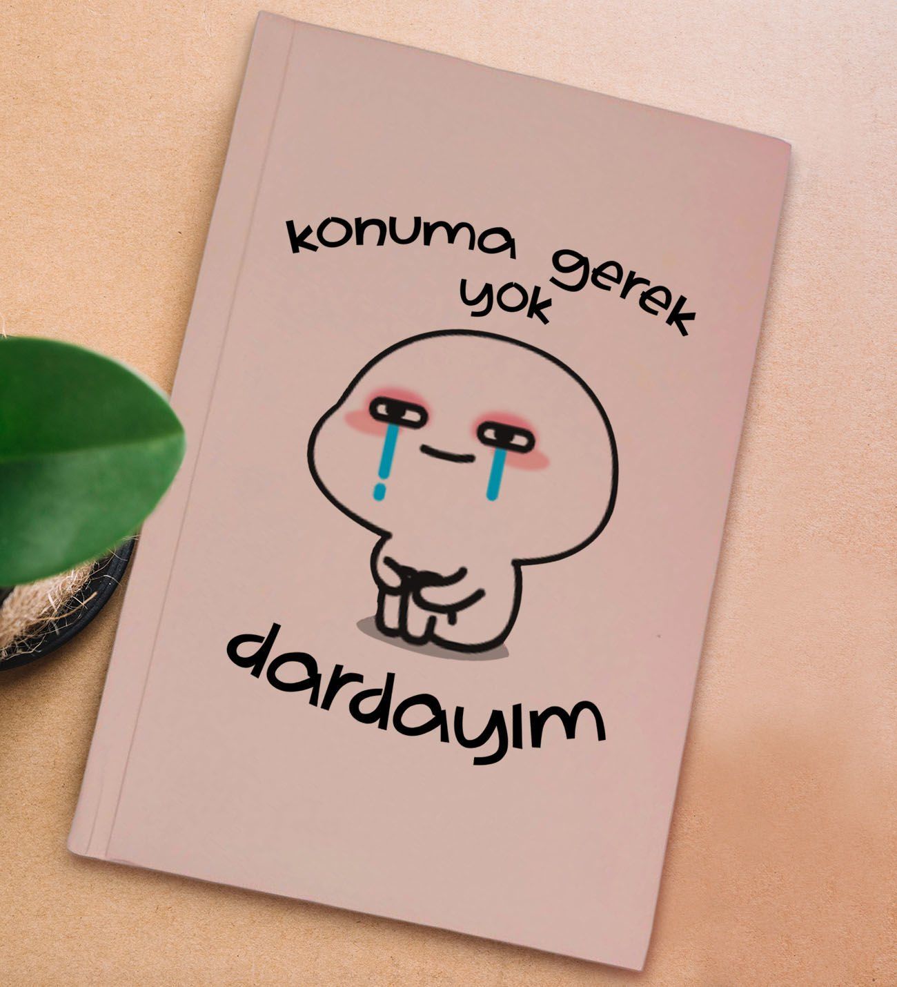 BK Gift Sert Kapaklı Pudra Pembesi Lastikli Defter , Arkadaşa Hediye, Yeni İş Hediyesi, Doğum Günü Hediyesi-7