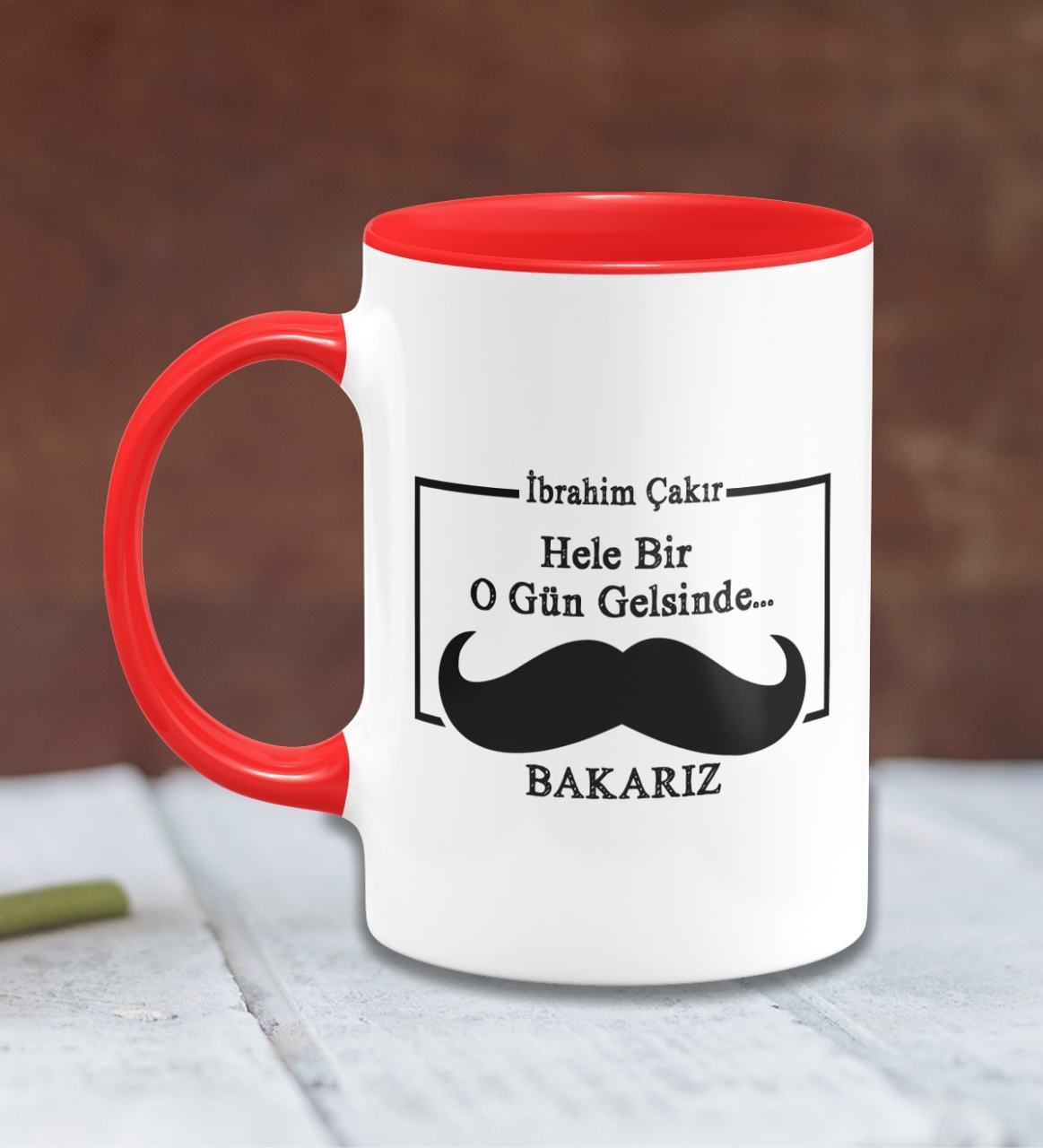 Kişiye Özel Babalar Günü Temalı Kırmızı Kupa Bardak 31-279K