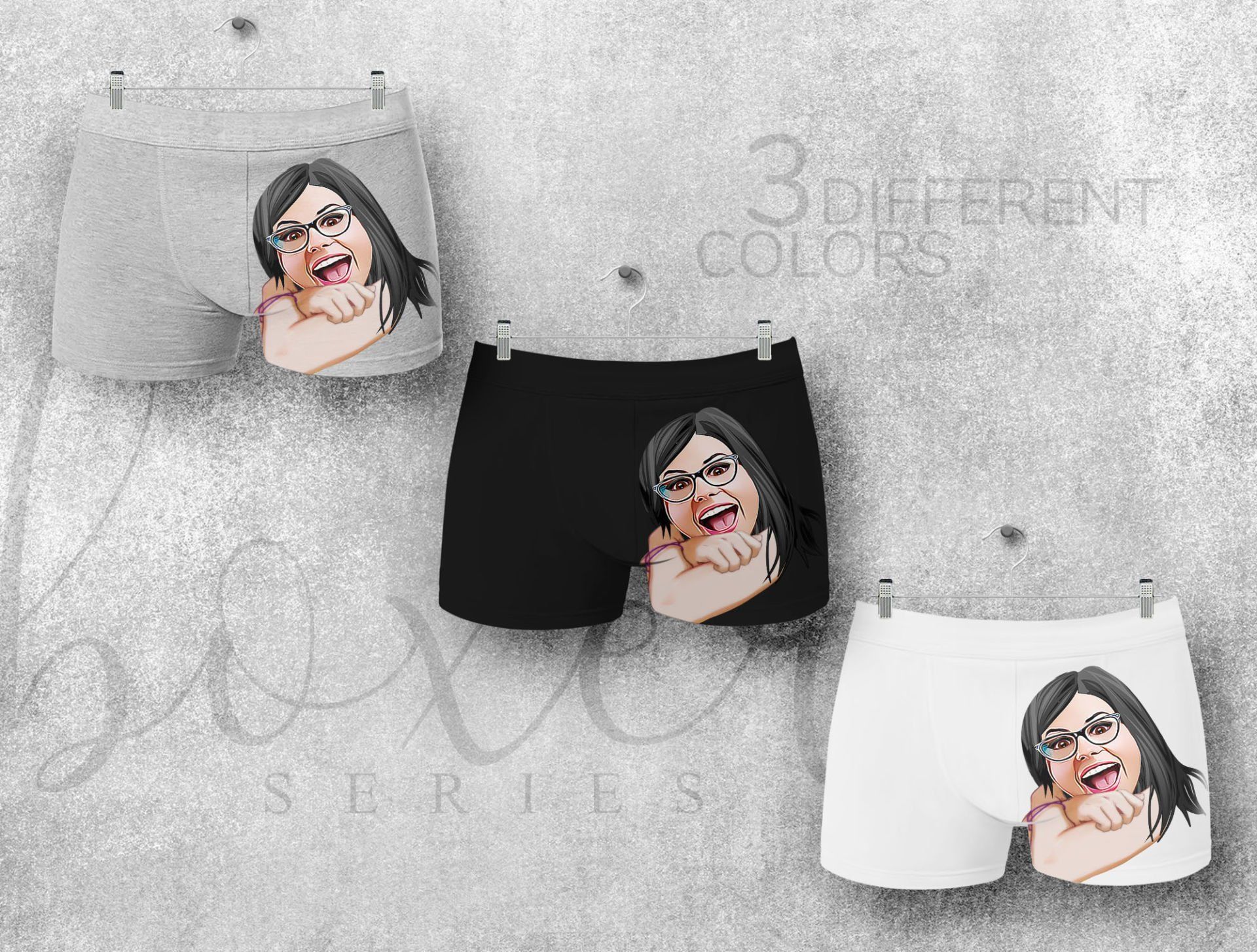 BK Gift Kişiye Özel 3 Adet Karikatürlü Eğlenceli Erkek Boxer Seti, Yıl Dönümü/ Doğum Günü / Sevgililer Günü Hediyeleri, Ona Özel Hediye, Esprili Hediye-5