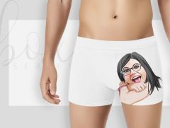 BK Gift Kişiye Özel 3 Adet Karikatürlü Eğlenceli Erkek Boxer Seti, Yıl Dönümü/ Doğum Günü / Sevgililer Günü Hediyeleri, Ona Özel Hediye, Esprili Hediye-5