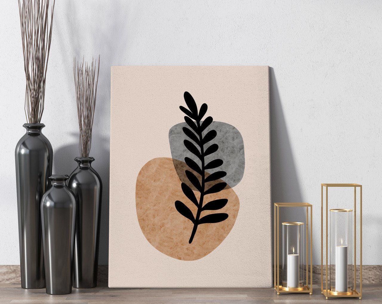 BK Home Minimalist Style Tasarımlı Kanvas Tablo 50x70cm-3
