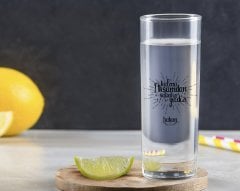 Kişiye Özel Renkli Baskılı Akşamdan Kalma Sabah Yıldızı Tasarımlı Vodka Bardağı-1