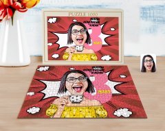 Kişiye Özel Kadınlar Günü Karikatürlü 1000 Parça Profesyonel Puzzle-2