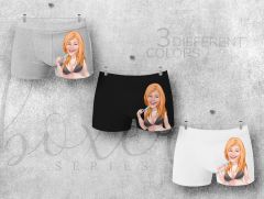 BK Gift Kişiye Özel 3 Adet Karikatürlü Eğlenceli Erkek Boxer Seti, Yıl Dönümü/ Doğum Günü / Sevgililer Günü Hediyeleri, Ona Özel Hediye, Esprili Hediye-4