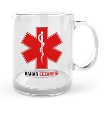 Kişiye Özel Mesleki Eczane Cam Kupa Bardak - 3