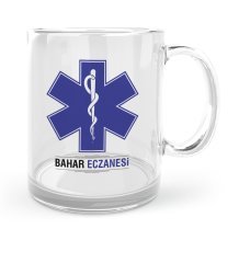 Kişiye Özel Mesleki Eczane Cam Kupa Bardak - 2