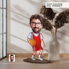 BK Gift Kişiye Özel Basketbol Karikatürlü Büyük Boy Ahşap Biblo-3, Arkadaşa Hediye , Sevgiliye Hediye, Kişiye Özel Biblolar