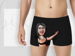 BK Gift Kişiye Özel 3 Adet Karikatürlü Eğlenceli Erkek Boxer Seti, Yıl Dönümü/ Doğum Günü / Sevgililer Günü Hediyeleri, Ona Özel Hediye, Esprili Hediye-2