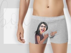 BK Gift Kişiye Özel 3 Adet Karikatürlü Eğlenceli Erkek Boxer Seti, Yıl Dönümü/ Doğum Günü / Sevgililer Günü Hediyeleri, Ona Özel Hediye, Esprili Hediye