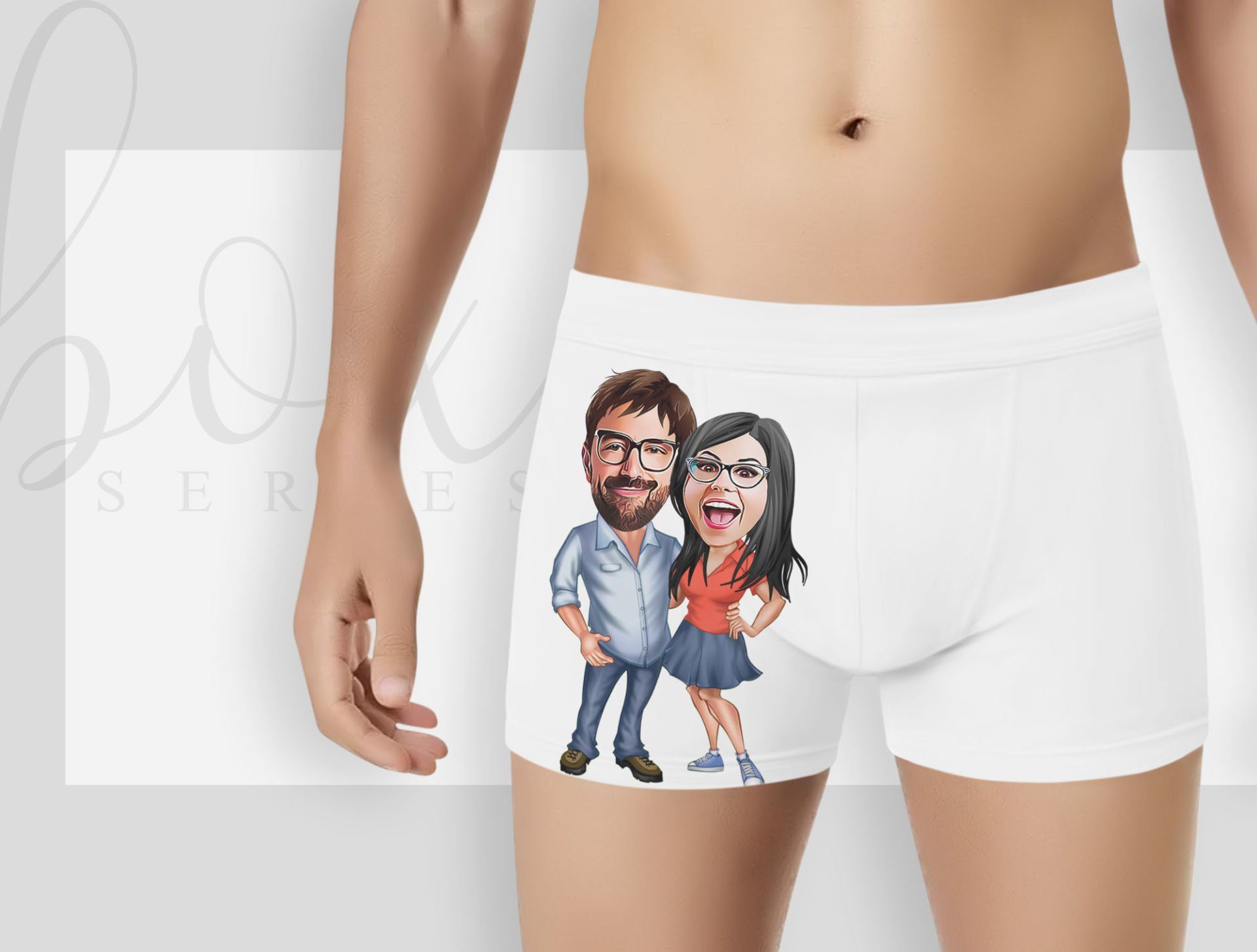 BK Gift Kişiye Özel Karikatürlü Eğlenceli Beyaz Erkek Boxer, Yıl Dönümü/ Doğum Günü / Sevgililer Günü Hediyeleri,  Erkek Arkadaş Hediye, Esprili Hediye-16