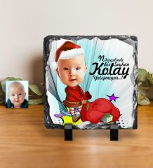 Kişiye Özel Bebek Karikatürlü Dekoratif Doğal Taş - 5