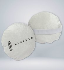 BK Gift Lincoln Tasarımlı Yuvarlak Araç Koltuk Yastığı-1