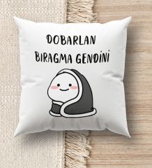 BK Gift Esprili Beyaz Kırlent Yastık, Ev Hediyesi, Ev Dekorasyonu, Dekoratif Hediye-9