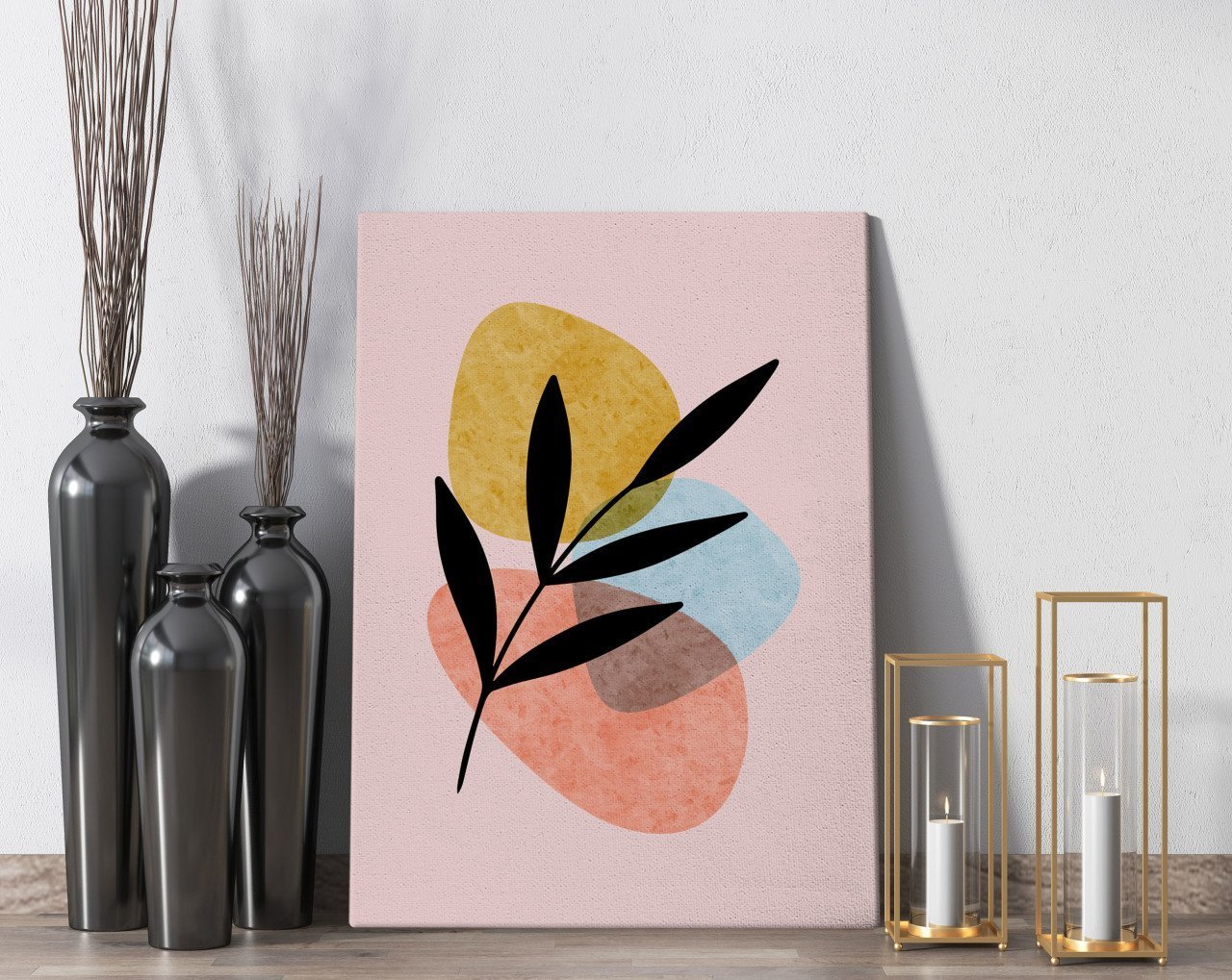 BK Home Minimalist Style Tasarımlı Kanvas Tablo 50x70cm-1