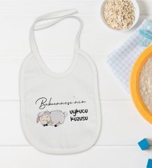 BK Kids Babaannesinin Uykucu Kuzusu Tasarımlı Bebek Mama Önlüğü - Model 1