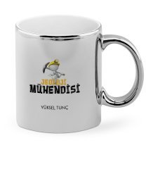 Kişiye Özel Mesleki Jeoloji Mühendisi Krom Kupa Bardak - 1