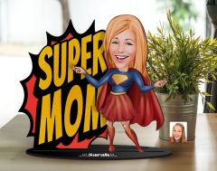 BK Gift Kişiye Özel Anneler Günü Karikatürlü 3D Ahşap Biblo, Anneler Günü Biblo, Ahşap Biblo, Anneye Hediye, Ev Dekoru-12