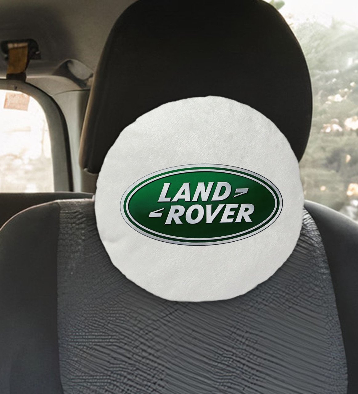 BK Gift Land Rover Tasarımlı Yuvarlak Araç Koltuk Yastığı-1
