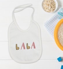 BK Kids Baba Tasarımlı Bebek Mama Önlüğü - Model 1