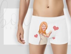 BK Gift Kişiye Özel Karikatürlü Eğlenceli Beyaz Erkek Boxer, Yıl Dönümü/ Doğum Günü / Sevgililer Günü Hediyeleri,  Erkek Arkadaş Hediye, Esprili Hediye-12