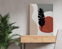 BK Home Minimalist Style Plant Tasarımlı Kanvas Tablo 50x70cm-3