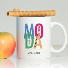 Kişiye Özel Mesleki Moda Tasarımcısı Beyaz Kupa Bardak - 2