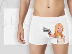 BK Gift Kişiye Özel Karikatürlü Eğlenceli Beyaz Erkek Boxer, Yıl Dönümü/ Doğum Günü / Sevgililer Günü Hediyeleri,  Erkek Arkadaş Hediye, Esprili Hediye-11