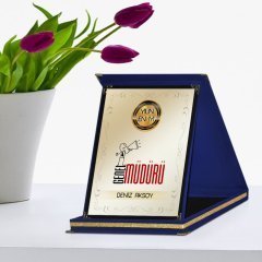 Kişiye Özel Yılın En İyi Genel Müdürü Lacivert Plaket Ödülü