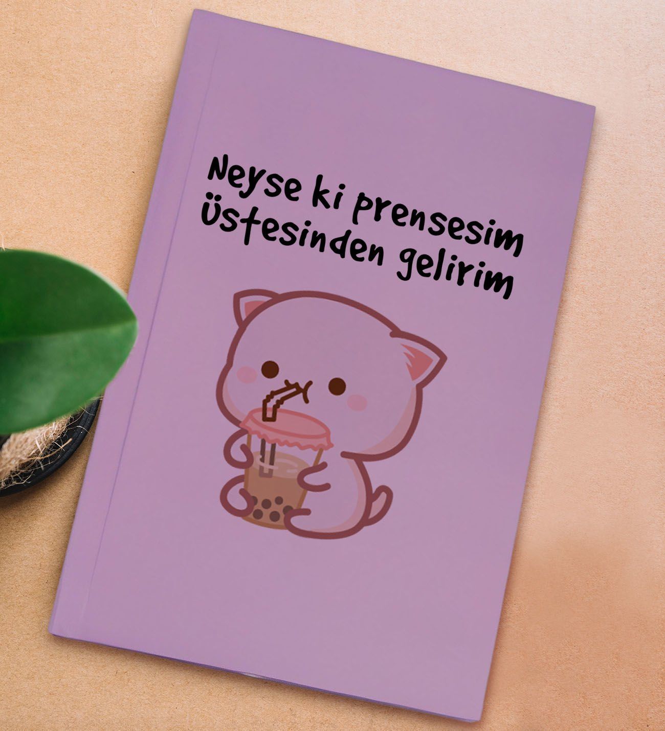 BK Gift Sert Kapaklı Lila Lastikli Defter , Arkadaşa Hediye, Yeni İş Hediyesi, Doğum Günü Hediyesi-11