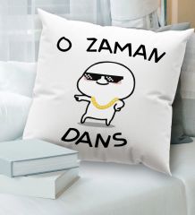 BK Gift Esprili Beyaz Kırlent Yastık, Ev Hediyesi, Ev Dekorasyonu, Dekoratif Hediye-3