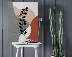 BK Home Minimalist Style Plant Tasarımlı Kanvas Tablo 50x70cm-1