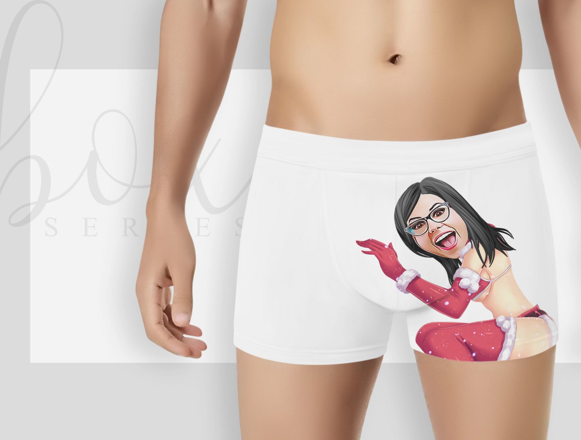 BK Gift Kişiye Özel Karikatürlü Eğlenceli Beyaz Erkek Boxer, Yıl Dönümü/ Doğum Günü / Sevgililer Günü Hediyeleri,  Erkek Arkadaş Hediye, Esprili Hediye-8